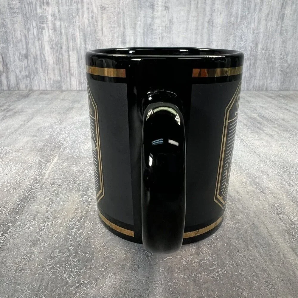 *RARE* Sea World Black and Gold Orcas Coffee Cup Mug Whale Tea - Picture 7 of 10